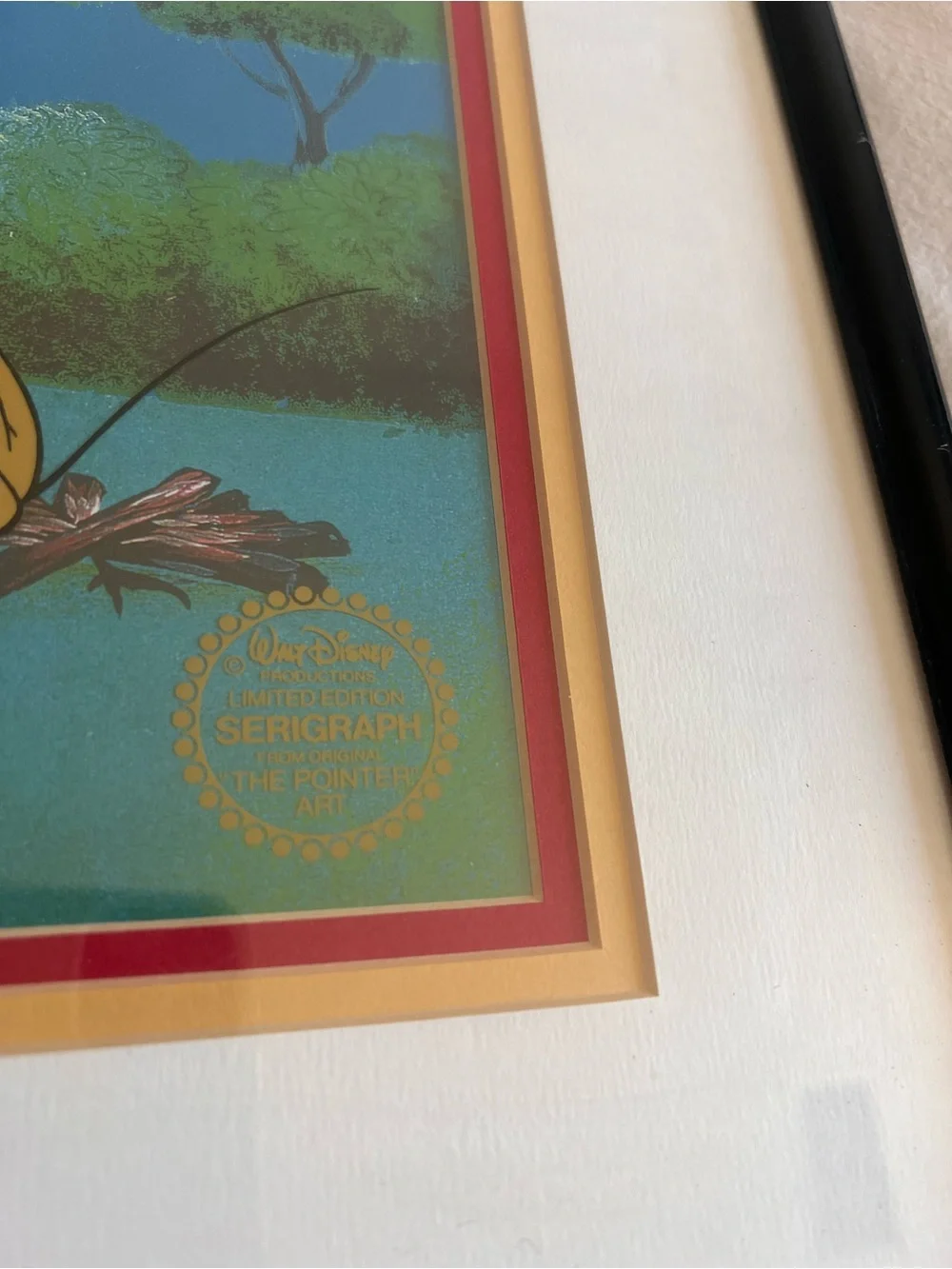 Disney limited edition Mickey & Pluto Framed Print - the pointer Marc Davis